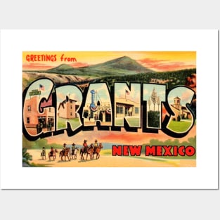 Greetings from Grants, New Mexico - Vintage Large Letter Postcard Posters and Art